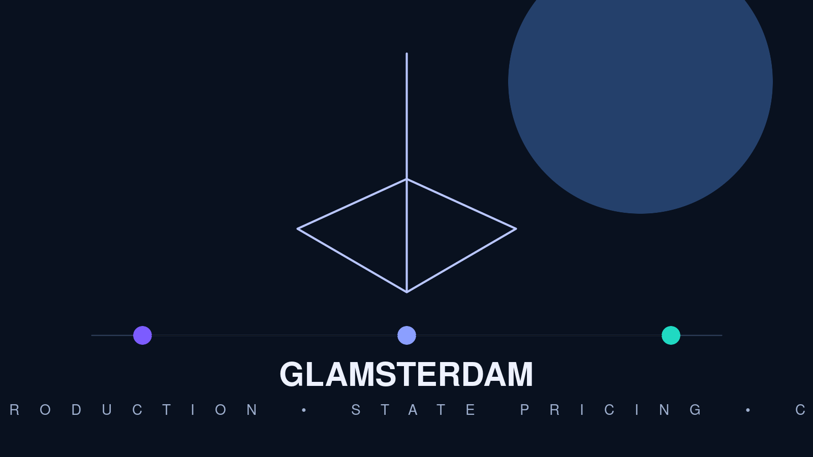 以太坊标志悬于 Glamsterdam 三阶段迁移路径之上