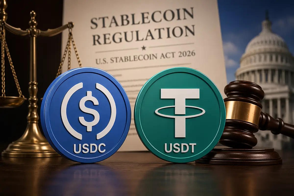 Circle and Tether at the Epicenter of U.S. Stablecoin Act 2026 as Regulation Challenges USDT $180B Liquidity Stronghold - PaySpace Magazine